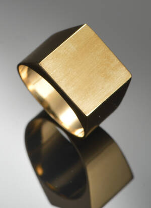 Signetring af 14 kt. guld