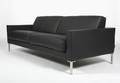 SOFA  Dansk designet kvalitetssofa. Trepers., model Sofie, sort læder