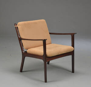 Ole Wanscher. Lænestol af mahogni, model PJ 112