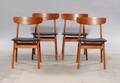 Findalhls møbelfabrik. Fire spisestole i teak 4