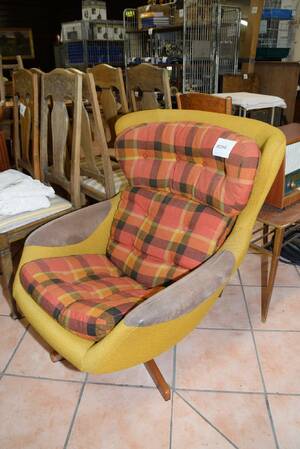 Fåtölj 70-tal, H 85 cm