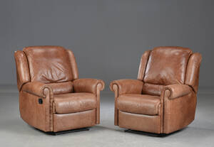 Ubekendt møbelproducent, læder lænestole 2 Denne vare er sat til omsalg under nyt varenummer 4997357