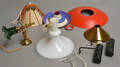 Samling diverse lamper, bl.a. Etude samt  flere lamper og dele 
