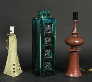 Bordlamper bl.a. Kähler Poul Erik Eliasen m.m., 1900-tallets 2. halvdel 3