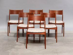 Dansk møbelproducent. Seks spisestole. Teak 6