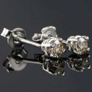 Par brillant ørestikker ca. 0.37 ct.
