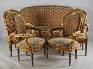 Sittgrupp i Louis XVI-stil 5