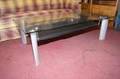 Modernt soffbord, glasmetall  L140