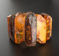Bernsteinarmband - ca. 61,7 g.