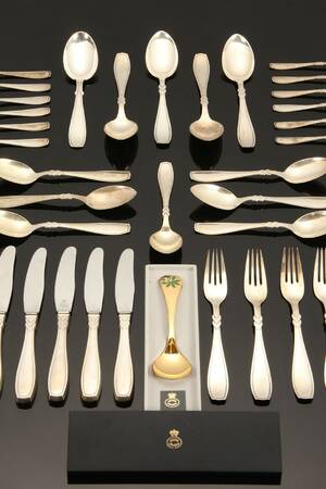 Horsens sølvvarefabrik. Rex bestik af sølv 36 