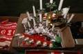 Parti julsaker bl a adventsljusstakar