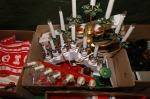 Parti julsaker bl a adventsljusstakar