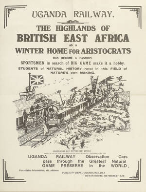 Plakat for Uganda railway.
