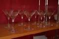 Martiniglas kristall 8st m slipad dekor