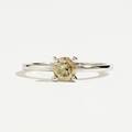 Ring 14 k vitguld med diamant