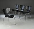Arne Jacobsen. Fire stole 7eren, model 3107 4