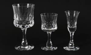 Glasservisdelar i kristall, Prince, Kosta