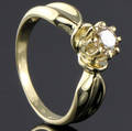 Solitaire ring ca. 0.54 ct.