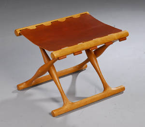 Poul Hundevad født 1917. Guldhøj taburet