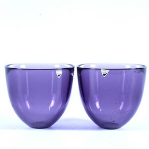 SKÅLAR, 2 st, glas, Fuga, Sven Palmqvist, Orrefors.