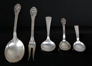 Diverse sølv bl.a Georg Jensen 5