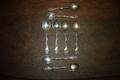 8 kaffeskedar silver