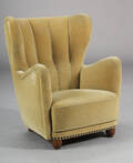 Dansk møbelproducent. Øreklapstol, 193040erne