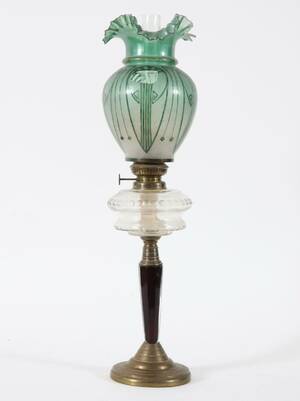 Bordsfotogenlampa, tidigt 1900-tal