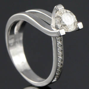 Brillant ring ca. 1.12 ct.
