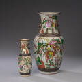To kinesiske vaser af porcelæn, 1800-tallet 2