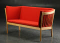 Ole Jørgensen. To-pers sofa, model J 148 af bøgetræ