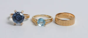 3 vintageringe af 14 kt. guld 3