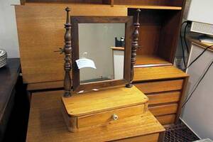 Rakspegel, Med låda