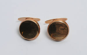 Par Vintage manchetknapper af 14 kt. guld