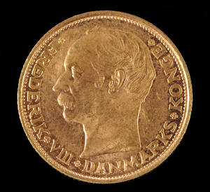 Danmark. 20 kroner guldmønt 1909