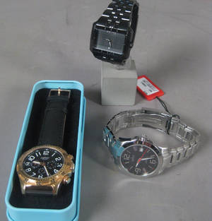 Samling armbåndsure, Esprite, Police og Candino 3