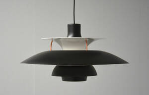 Poul Henningsen. PH 5 pendel, sortlakeret med detaljer