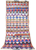 Persisk Kermanshah nomade-kelim, 267x128 cm.
