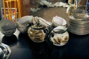 Kaffeservis -, Delar