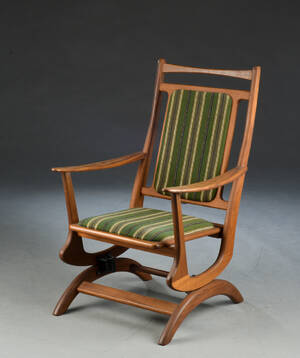 Gyngestol af teaktræ