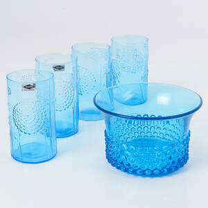 GLAS 4 st Flora, Oiva Toikka, SKÅL Krokus, Saara Hope, Nuutajärvi