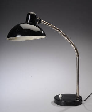 Christian Dell. Kaiser bordlampe, model 6561, sort 