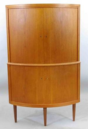 HÖRNSKÅP, teak, 1960-tal, Midtjysk Möbelfabrik, Danmark.