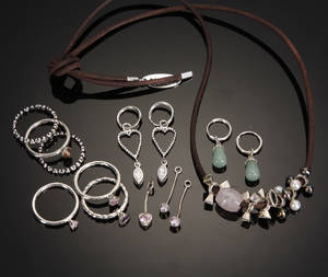 Spinning Jewelry. Ringe, creoler og charms. 17