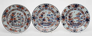 TALLRIKAR, 3 st, porslin, Imari, Kina.