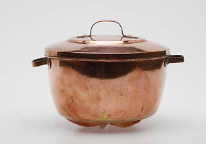ALADÅBFORM med LOCK, koppar, 1800-tal.