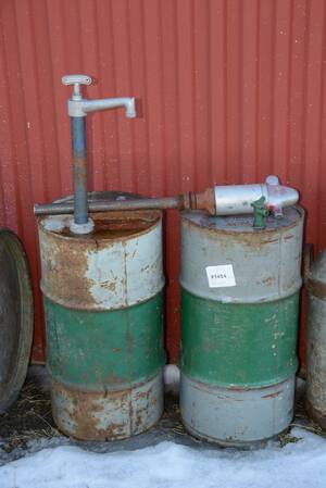 Kvartsfat med pump, 2 st