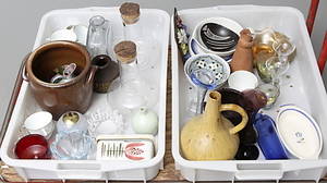 KERAMIK och GLAS, bl.a. Rörstrand och Reijmyre.