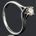 Solitaire ring ca. 0.47 ct.