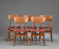 Møbelproducent. Fem stole af egetræ